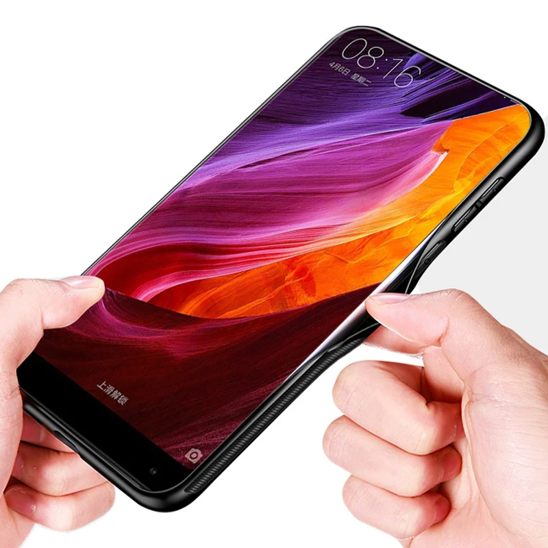 Чехол для xiaomi mi Mix 2 однотонный чехол из закаленного стекла телефона Mix2 с