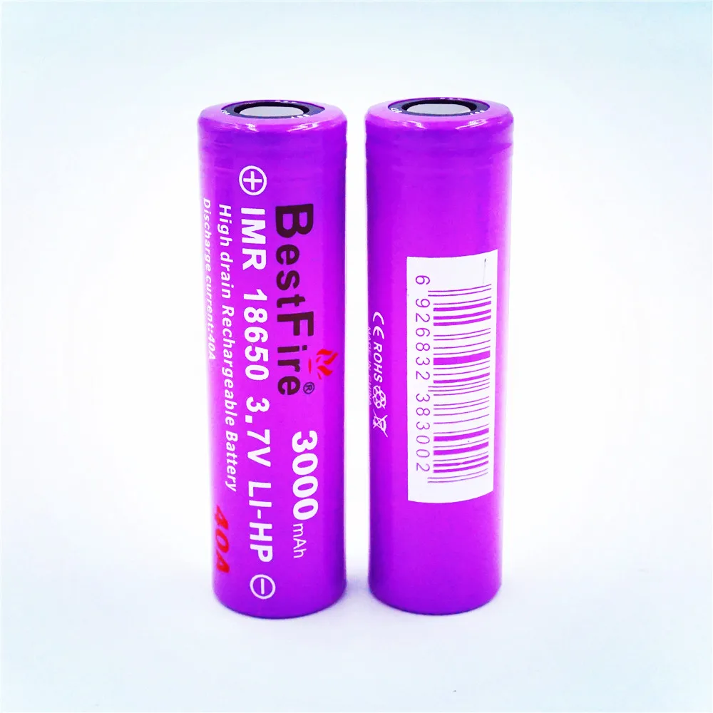 4 шт. Bestfire 18650 3 7 V 40A литий-ионная аккумуляторная батарея 3000mAh для SMOK Alien I PRIV Box Mod Kit