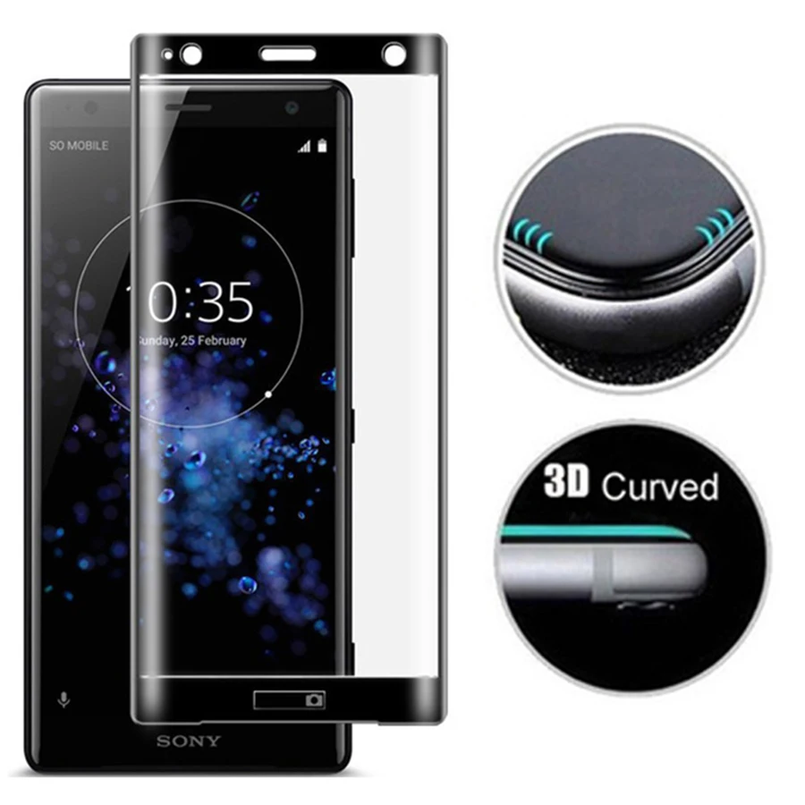 Защитное стекло для sony xperia xz2 для sony xa2 ultra xz2 premium xz2 compact xa2 xz 2 ax zx2 защитная 3d крышка 9h