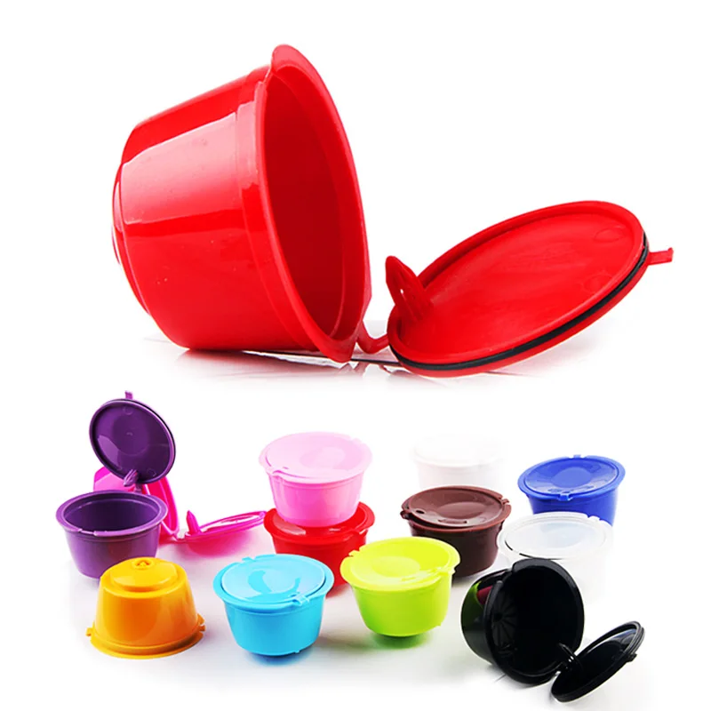 Многоразового Reusab Dolce Gusto Plsatic Кофе капсула кафе kahve Многоразовые Совместимость Кофе фильтр reutilizable