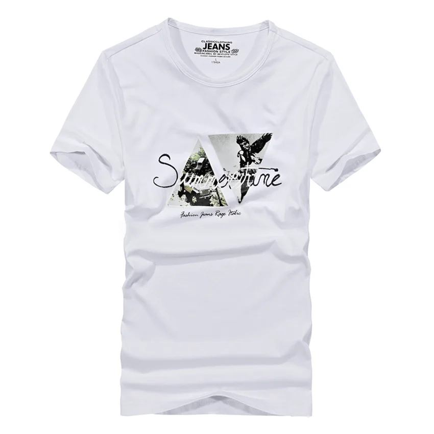 2018 Новая коллекция модный бренд Для мужчин футболка Повседневное круглым