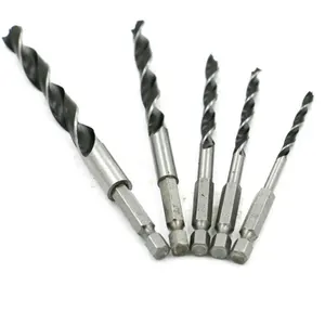 Набор сверл по дереву, 456810 мм, с шестигранным хвостовиком 14 дюйма