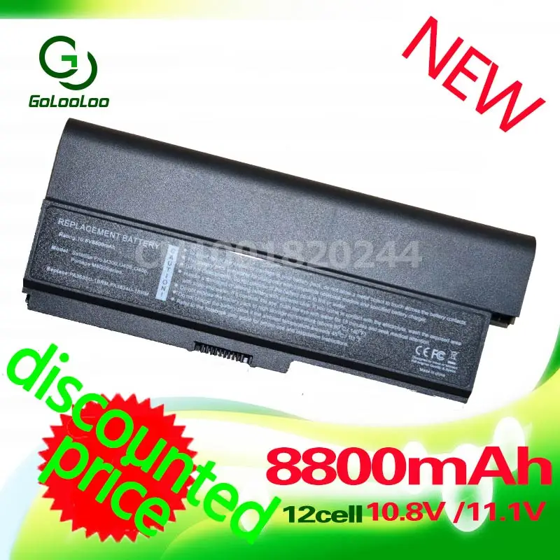 Golooloo 8800 мА/ч Батарея для toshiba Satellite M300 M305 M500 M305D M505 M505D M511 M512 M600 M640 M645 C650 C660 PA3634U 1BAS|battery