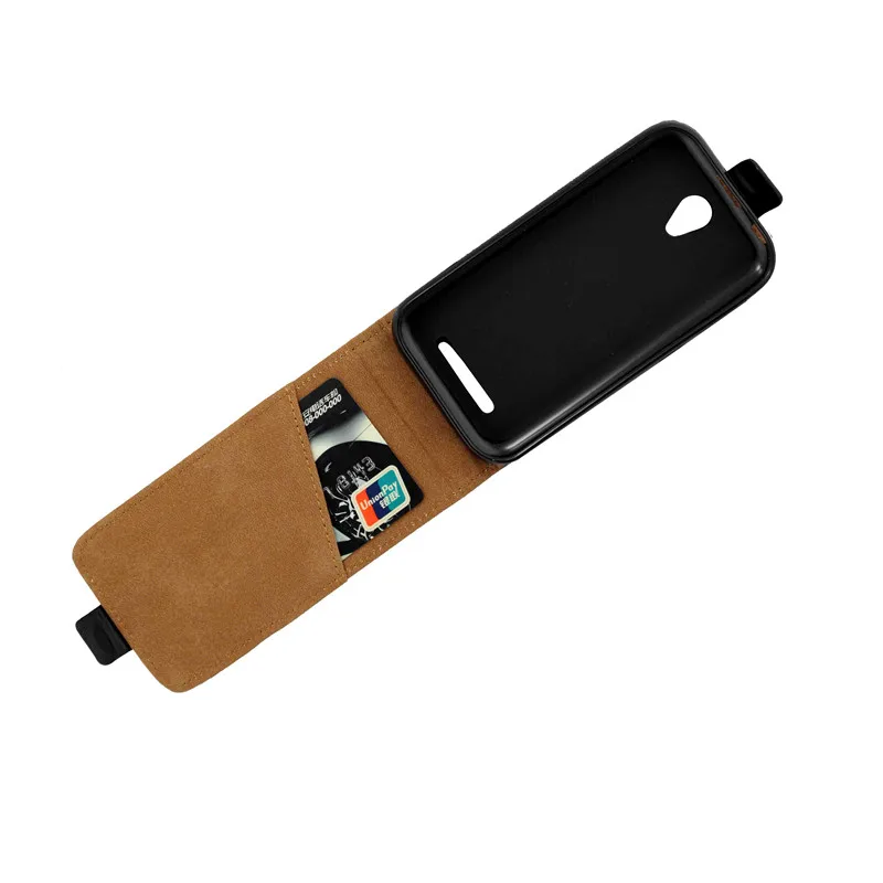 Бизнес кожаный чехол для Coque zte лезвие A110 Вертикальная откидная крышка Card Slot