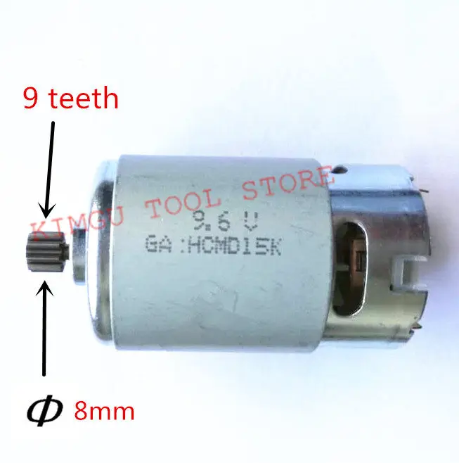 Сменный Электродвигатель с 9 зубцами постоянный ток 6 в для BOSCH GSR9.6V GSR9.6-1