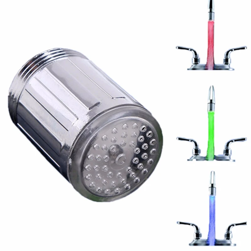 Светодиодный светильник для смесителя воды 1 шт. датчик температуры RGB свечение