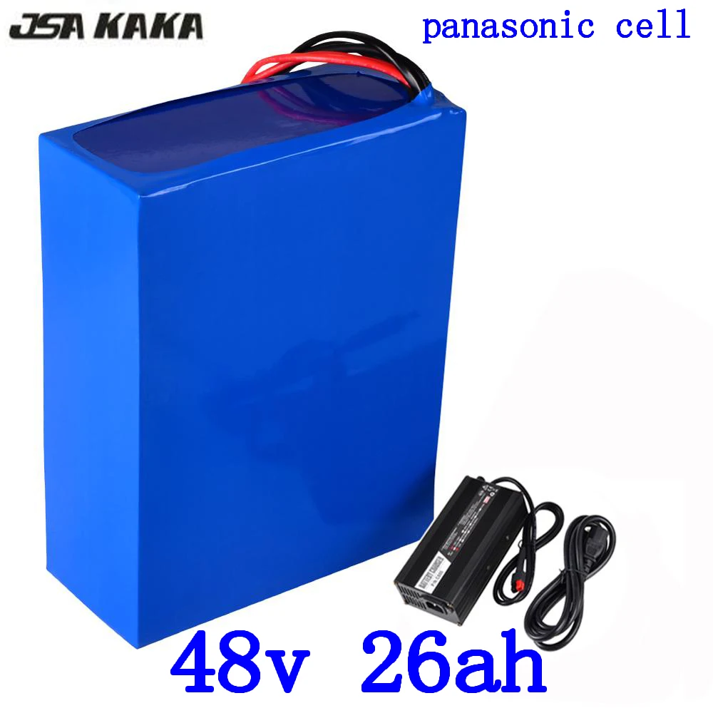 

Литиевая батарея panasonic с зарядным устройством, 48 В, 1000 Вт, 2000 Вт, 48 В, 25 Ач, 25 Ач, 26 Ач, 29 Ач, 30 Ач