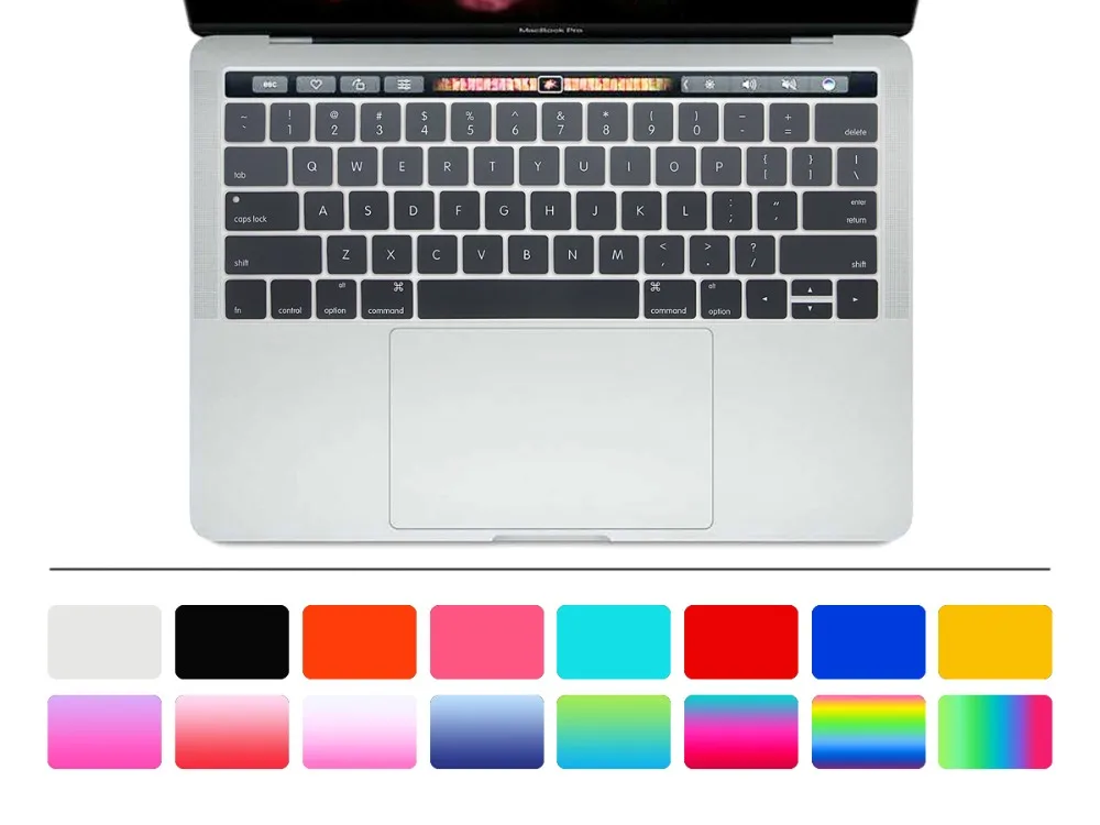 Для нового MacBook Pro 13 15 Retina 2016 с TouchBar A1706 A1707 Радуга Панда Ежик силиконовый чехол для