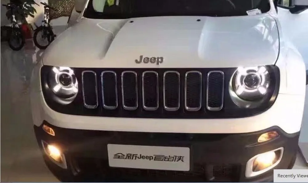 Видео 2015 ~ 2017 Стайлинг автомобиля для фар Renegade HID canbus cherokee comanche commander Liberty tj
