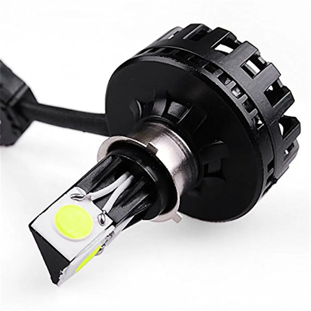 H4 12v светодиодные лампы для фар мотоцикла Hi/Lo дальнего ближнего света 18W 1800LM h4 Ba20d h6
