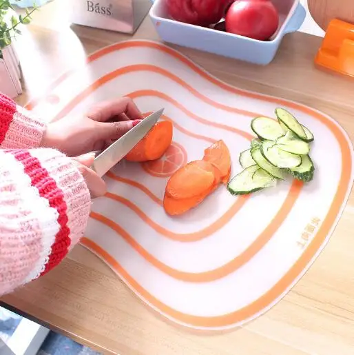 Домашняя пластиковая разделочная доска нескользящая матовая кухня фрукты овощи