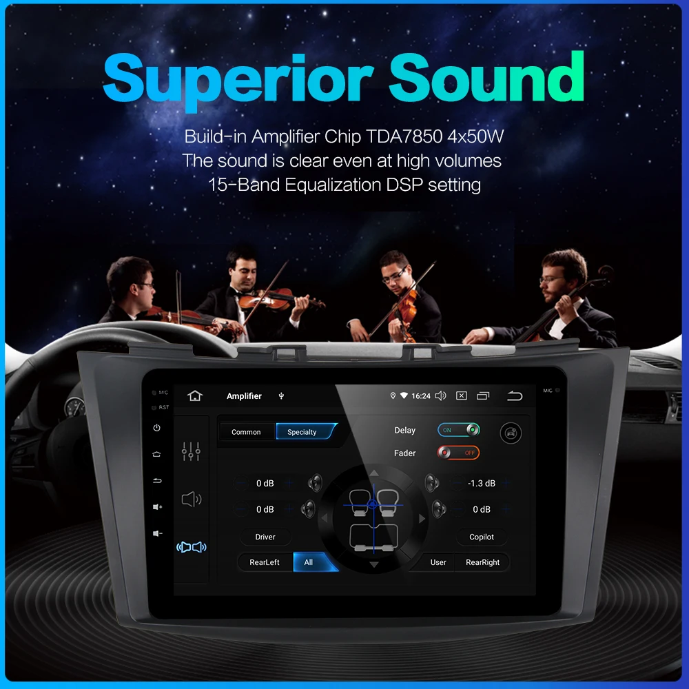 Fongent " автомобиль Multimidia Android 9,0 для Suzuki Swift 2011 2012 2013 Bluetooth 1080 p видео автомобильный стерео MAX6