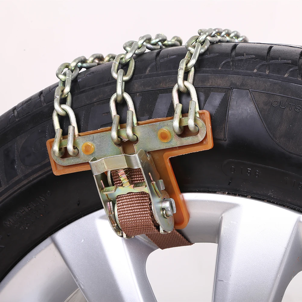 Tire Anti-skid Steel Chain Snow Mud Car Security Tyre Belt Clip-on Chain for Car Truck SUV 4pcs/6pcs Dropship 9.29