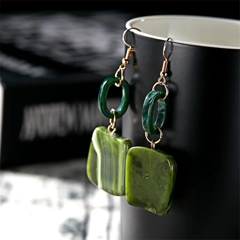 HUISTORY Earrings Fashion Jewelry Cute Statement Acrylic Fruit Color For Women Party Gift | Украшения и аксессуары