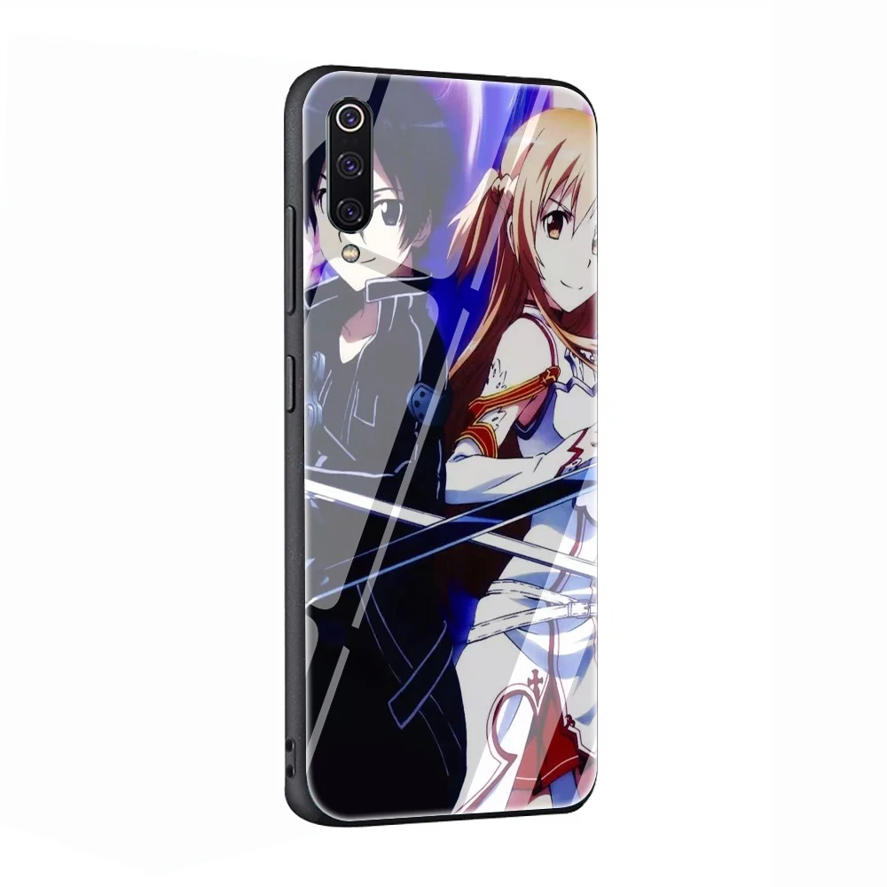 G11 Sword Art Online SAO аниме, чехол из закаленного стекла для телефона Xiaomi mi 8 9 A1 5X A2 6X Red mi 4X 6A Note 5 6 7 Pro Pocophone F1 - Цвет: G11