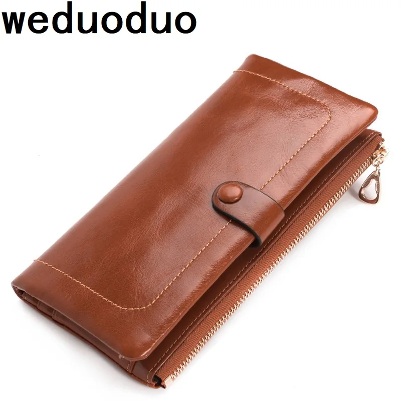 Кошелек Weduoduo мужской из 100% натуральной кожи с отделением для кредитных карт |