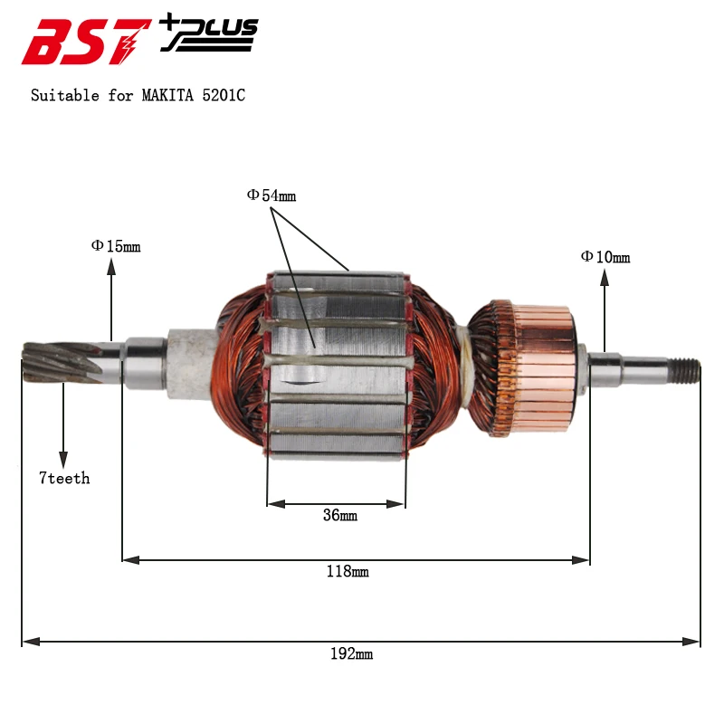 Якорь аналог Makita 5201 УШМ 1/30 шт якорь для MAKITA 5201C Электрический выключатель
Якорь аналог Makita 5201 УШМ 1/30 шт якорь для MAKITA 5201C Электрический выключатель