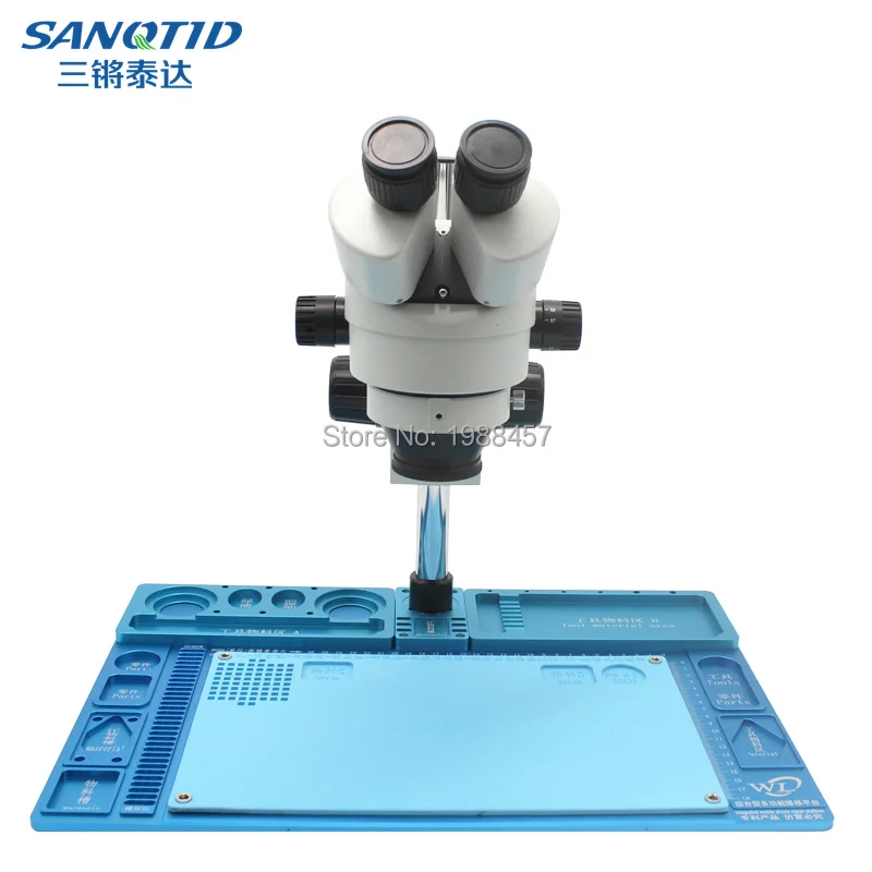 Бинокулярный промышленный стереоскопический микроскоп с большой базой 3 5x 90x