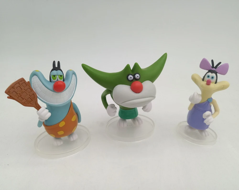 Collection of Oggy, Olivia, and Jack Toy Dolls from Oggy and the Cockroaches Figurines image 3
