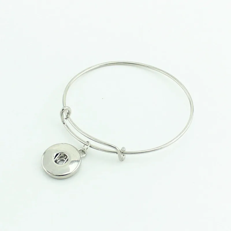 12 мм 18 оснастка Кнопка База Браслет Серебряный Регулируемый Расширяемый провод