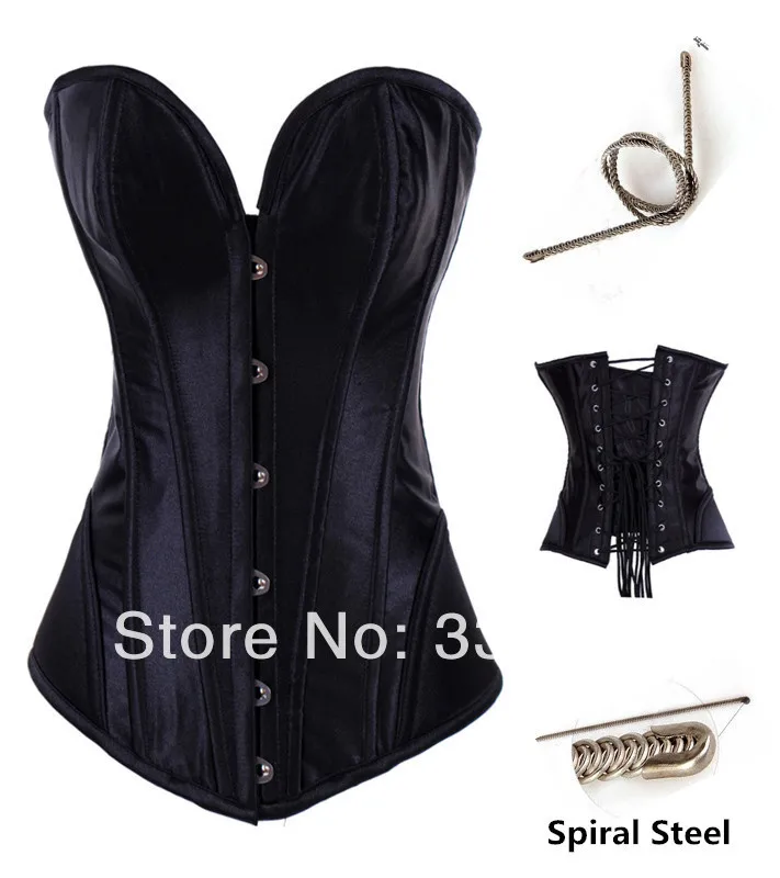 Бесплатная P &amp Женский/девичий корсет со спиральными стальными косточками