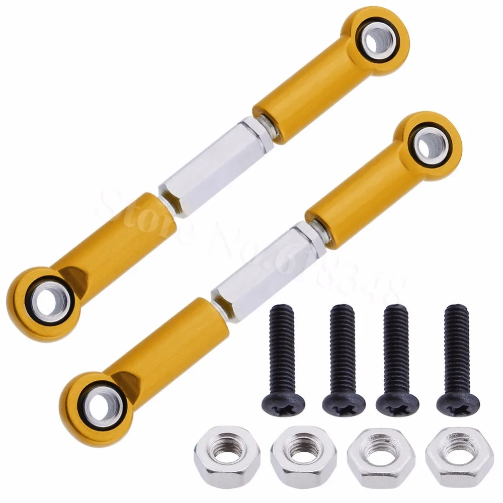 10P Adjustable Aluminum Toe links 53mm-63mm Turnbuckle & Rod ends For Traxxas 1/16 Slash 4WD RC Hobby Car Hop Up 7038X | Игрушки и
