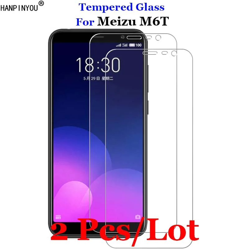 2 шт./лот для Meizu M6T 5 7 дюйма закаленное стекло 9H 2.5D Премиум Защитная пленка экрана