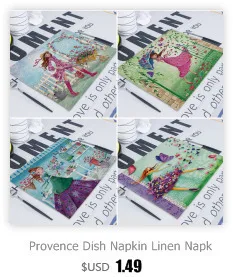 Flamingo Napkin 42X32Cm Linen Tea Towel Rectangle Decorative Paper Napkins Fabric Kitchen Napkins On The Table Mats For Weddings