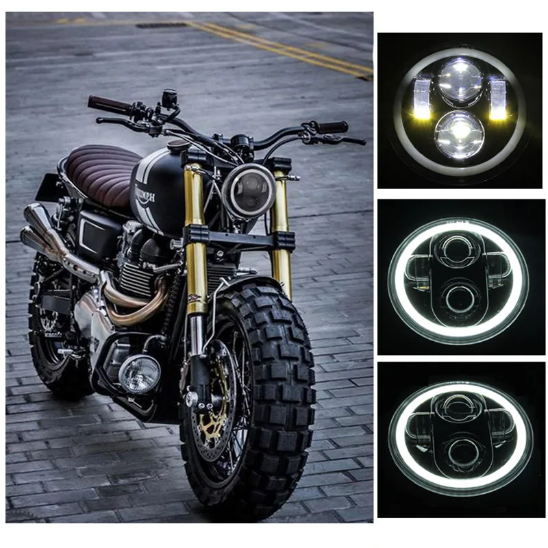 1 шт. светодиодный проектор для мотоцикла 5 75 дюйма 3/4 дюйма|headlight low beam|led halohalo led |