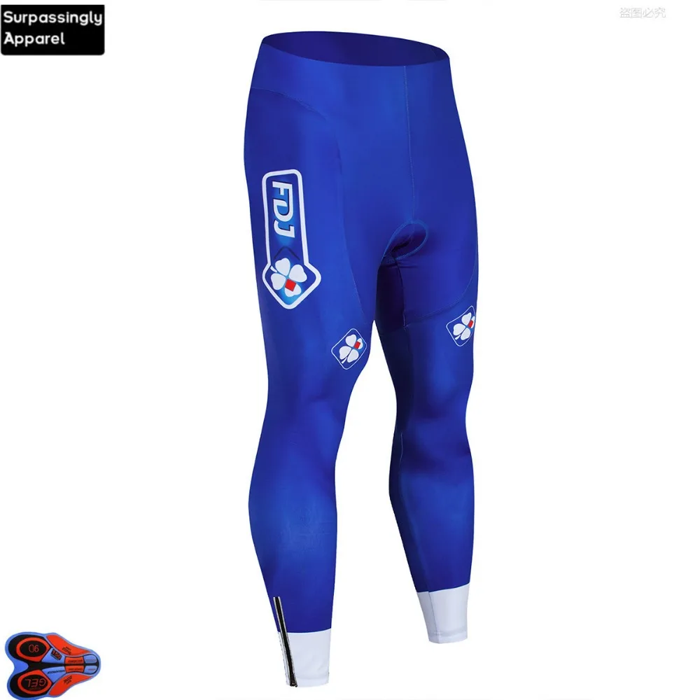 Мужские велосипедные комбинезоны с длинным рукавом FDJ Coolmax синие Mtb Ropa Ciclismo