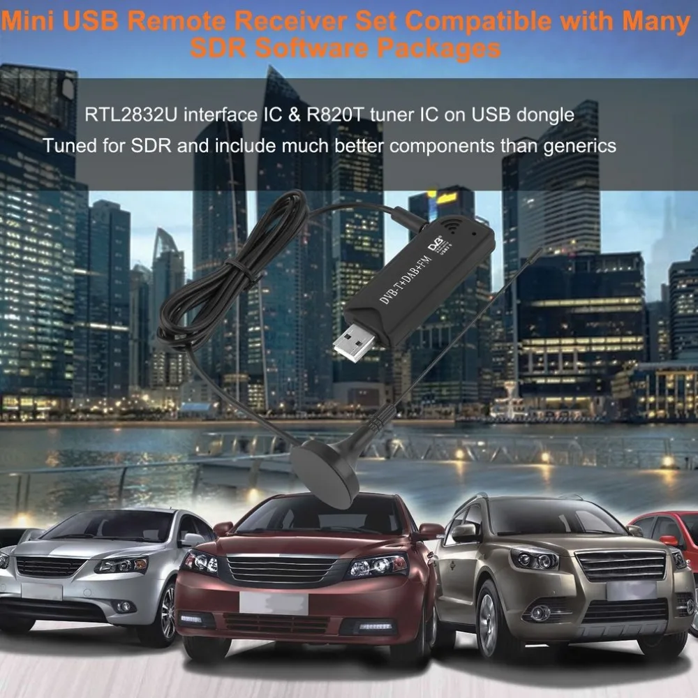 

Mini USB RTL-SDR & ADS-B Remote Receiver Set Low-Cost Software Defined Radio Compatible with Many SDR Software Packages Hot Sale
