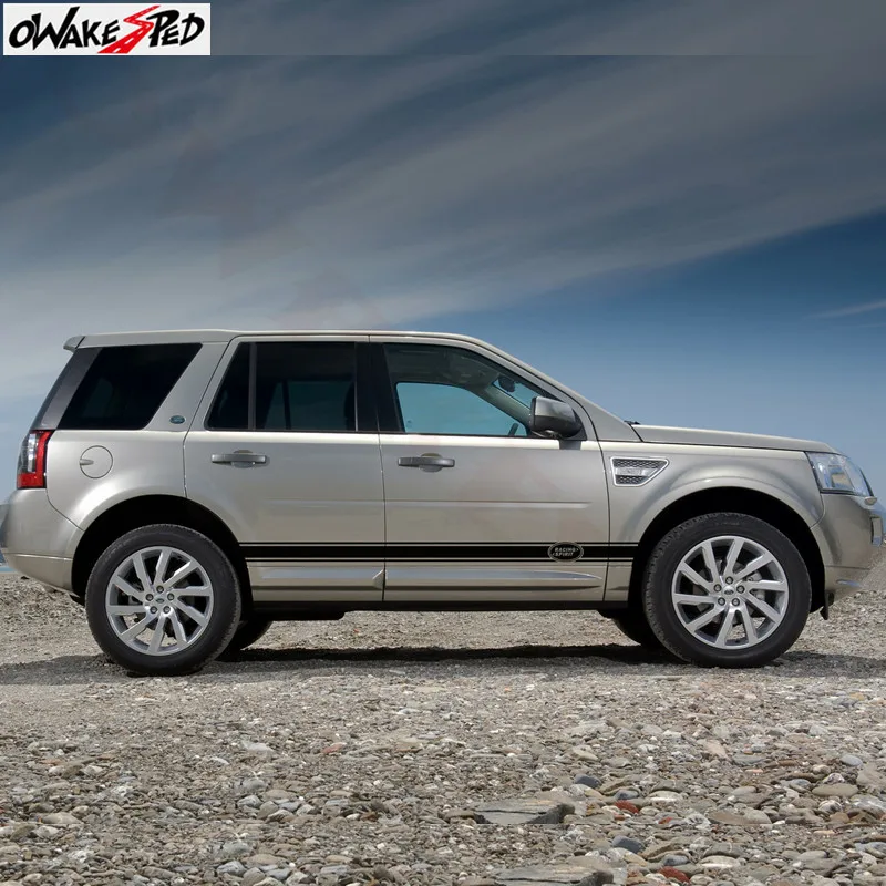 Виниловые наклейки для боковой юбки автомобиля 2 шт. Стайлинг Land Rover Discovery Range Sport
