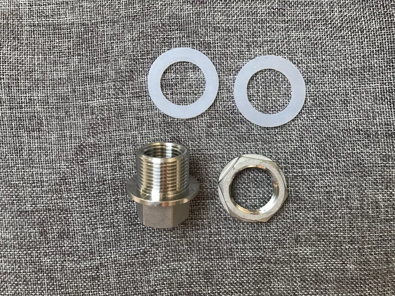 Compact Weldless Bulkhead All Stainless Construction High Temperature Food Grade Silicone Gasket Free Shipping | Дом и сад