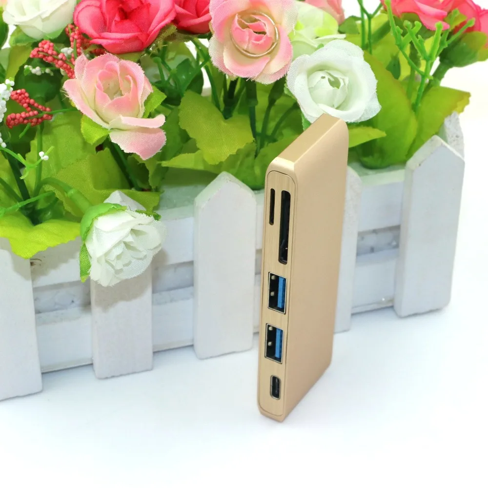 USB док станции 5 1 C 3 0 Тип c SD Card Reader адаптер для MacBook samsung Galaxy S9 S8 примечание 9
