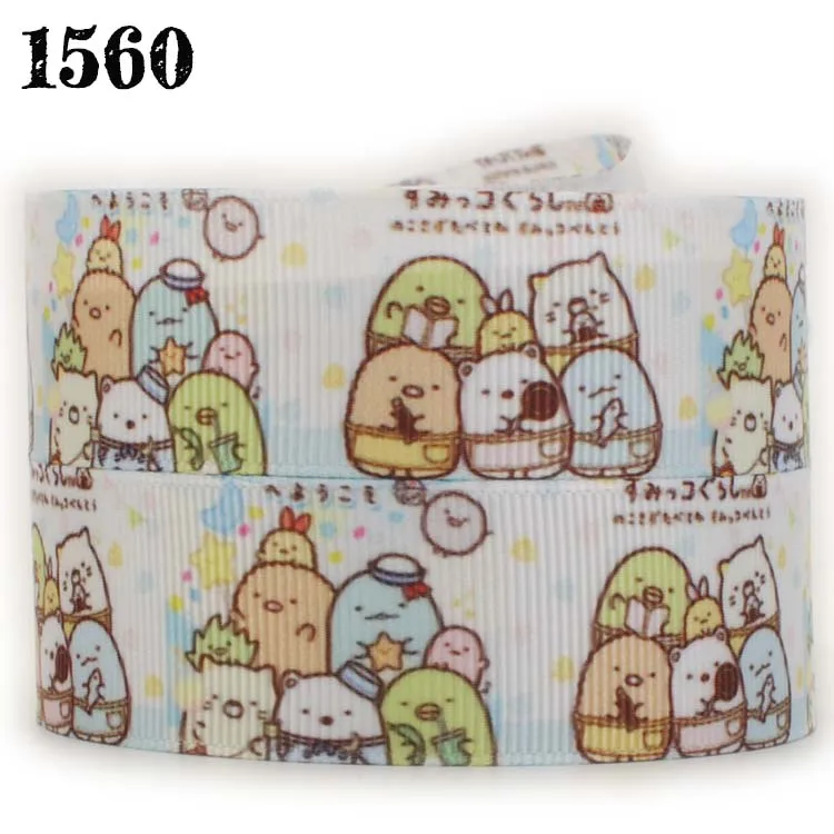 Новинка 50 ярдов живой мультфильм sumikko gurashi шаблон печати grosgrain ленты бесплатная