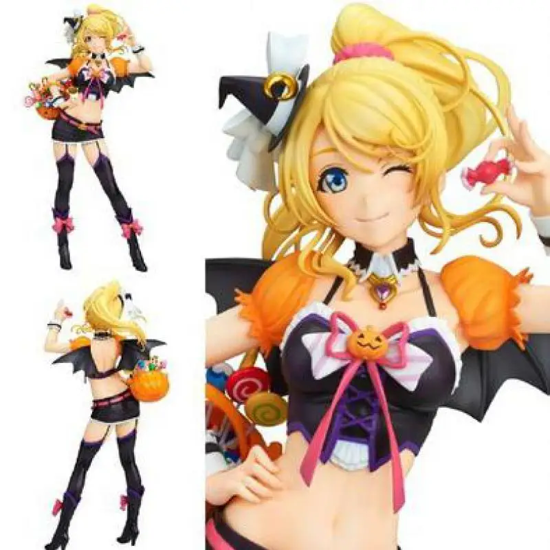 

Pumpkin Halloween 25cm Love Live Eli Ayaseellie Action Figure Toys Collection Christmas Gift With Box Pvc Model Collection