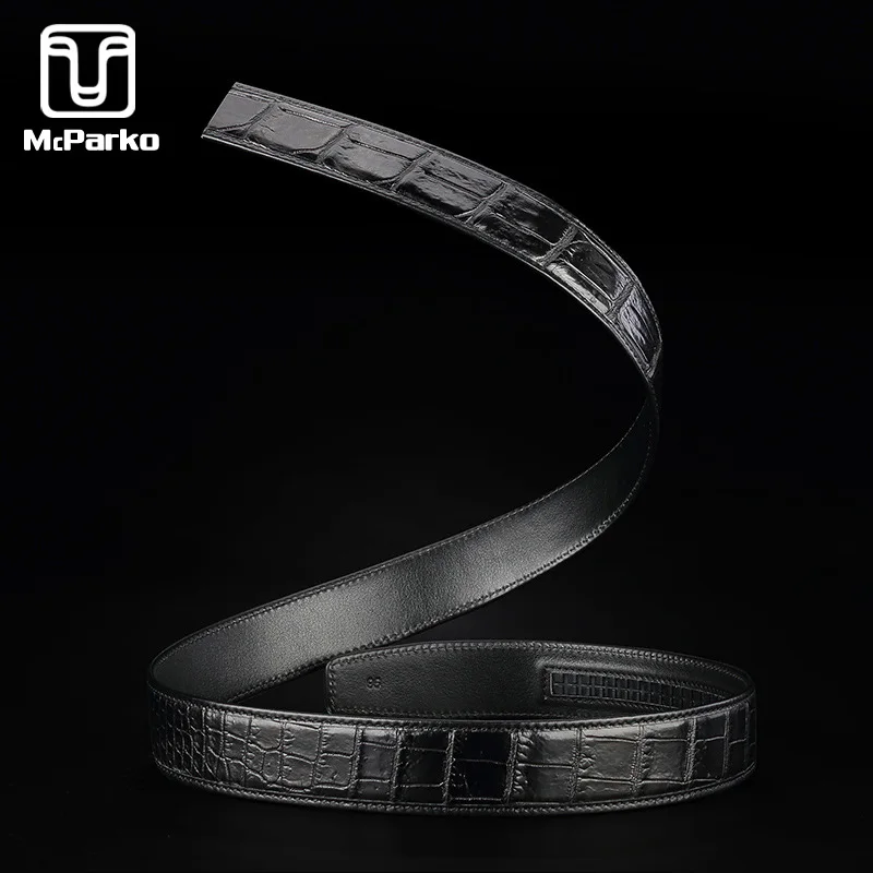Мужской ремень из натуральной крокодиловой кожи без пряжки 3 4 см|Мужские ремни| |