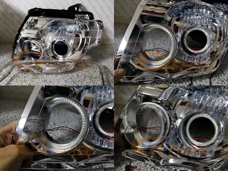 Для Mitsubishi pajero 2006 2007 2008 2009 2010 2012 2013 отличное ультра яркие красные/зеленые/комплект светодиодов «глаза ангела» дневные ходовые огни