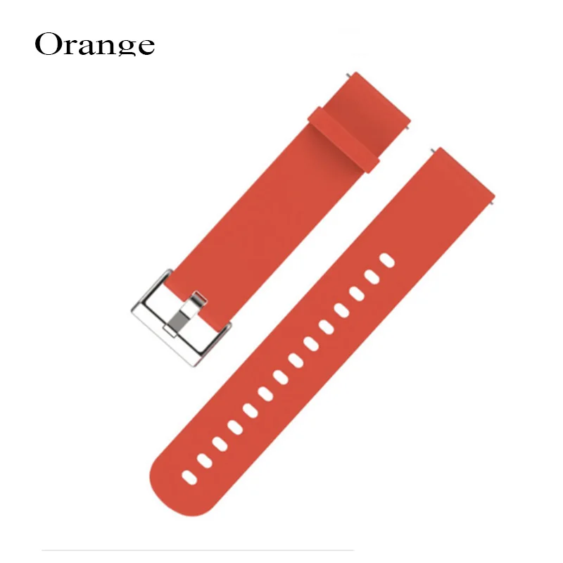 Orange Новинка, ремешок на запястье для AMAZFIT, молодежная версия, умные часы с 20 мм шириной, силиконовый цветной Сменный ремень для amzfit - Цвет: Orange