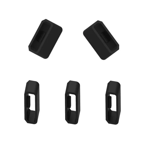 5 pieces ECSEM силиконовая резиновая петля Замена для Garmin vivosmart HR+ часы ремешок хранитель безопасности Пряжка Размер 18 мм Фиксированная роль - Цвет: 5 pieces
