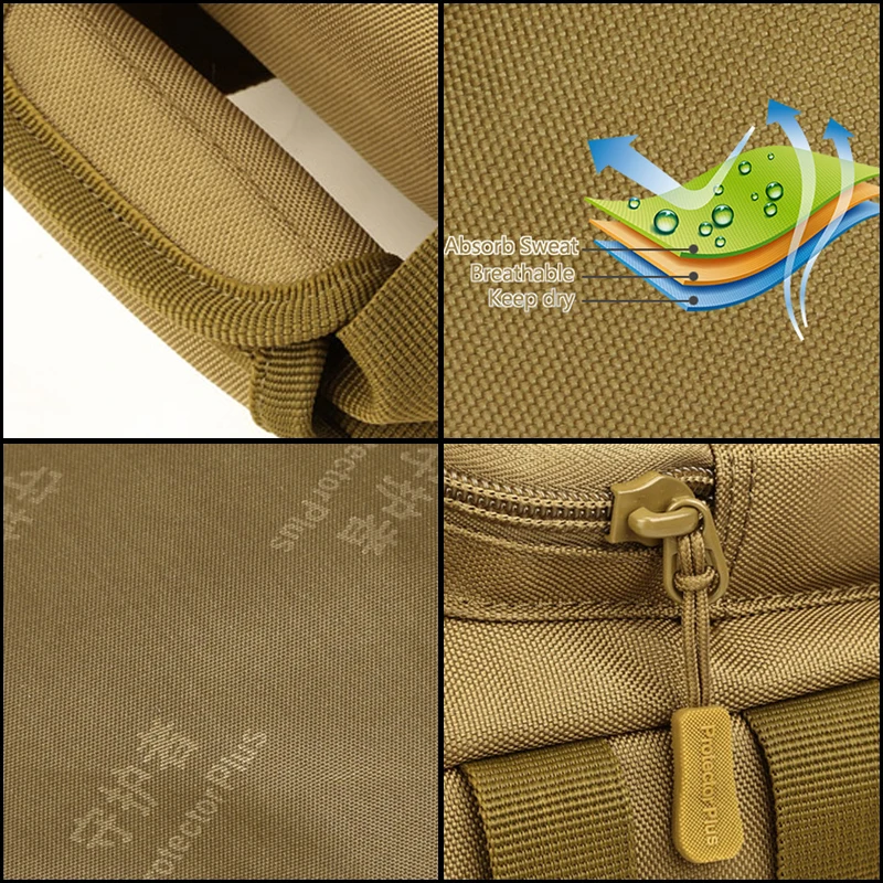 Tactics Messenger Bags Durable 1000D Nylon Bag Shoulder Hand Huntings Molle Military + 3 Small Pouches | Спорт и развлечения