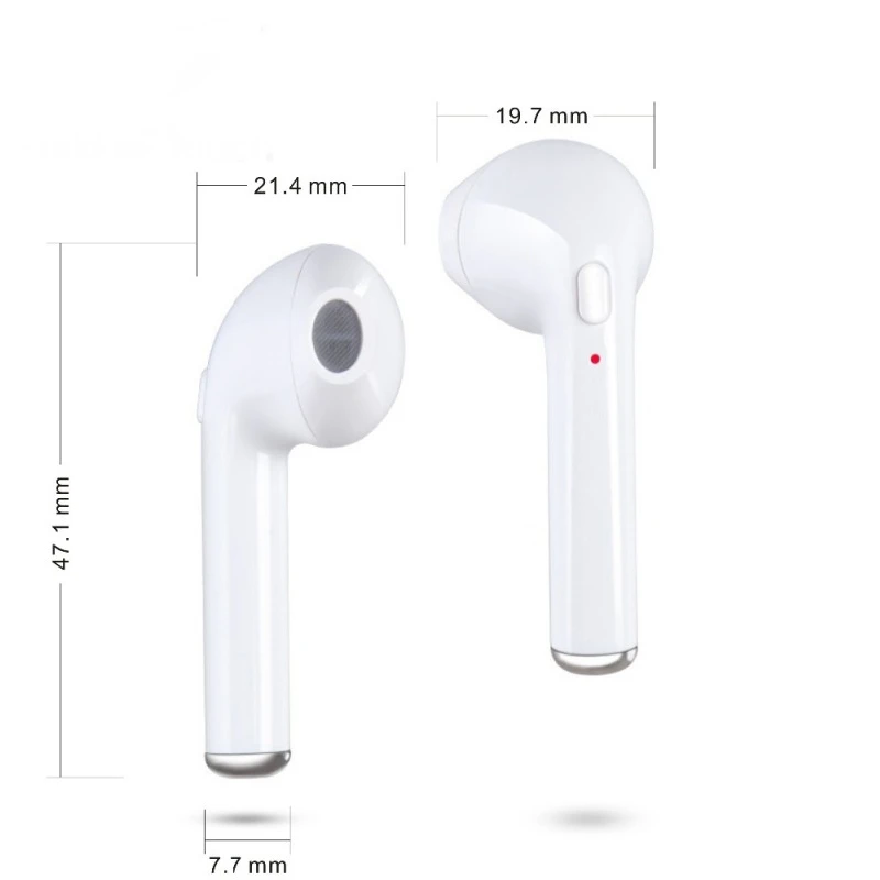 I7s TWS беспроводные наушники, Bluetooth наушники, I7 5,0, спортивные стерео наушники-вкладыши, гарнитура с зарядным устройством для iPhone, Xiaomi, huawei, LG
