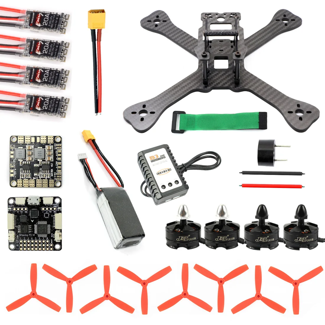 DIY TX5-210 210 мм 2,4G RC гоночный Дрон мини Квадрокоптер SP F3 Caddx Turbo S1 камера ночного видения 5,8G VTX FPV очки для монитора - Цвет: Combo 2