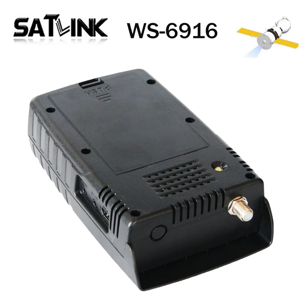 [Подлинный] Satlink WS 6916 HD DVB S2 высокой четкости спутниковый Finder метр MPEG 2/MPEG 4 WS6916 3 5