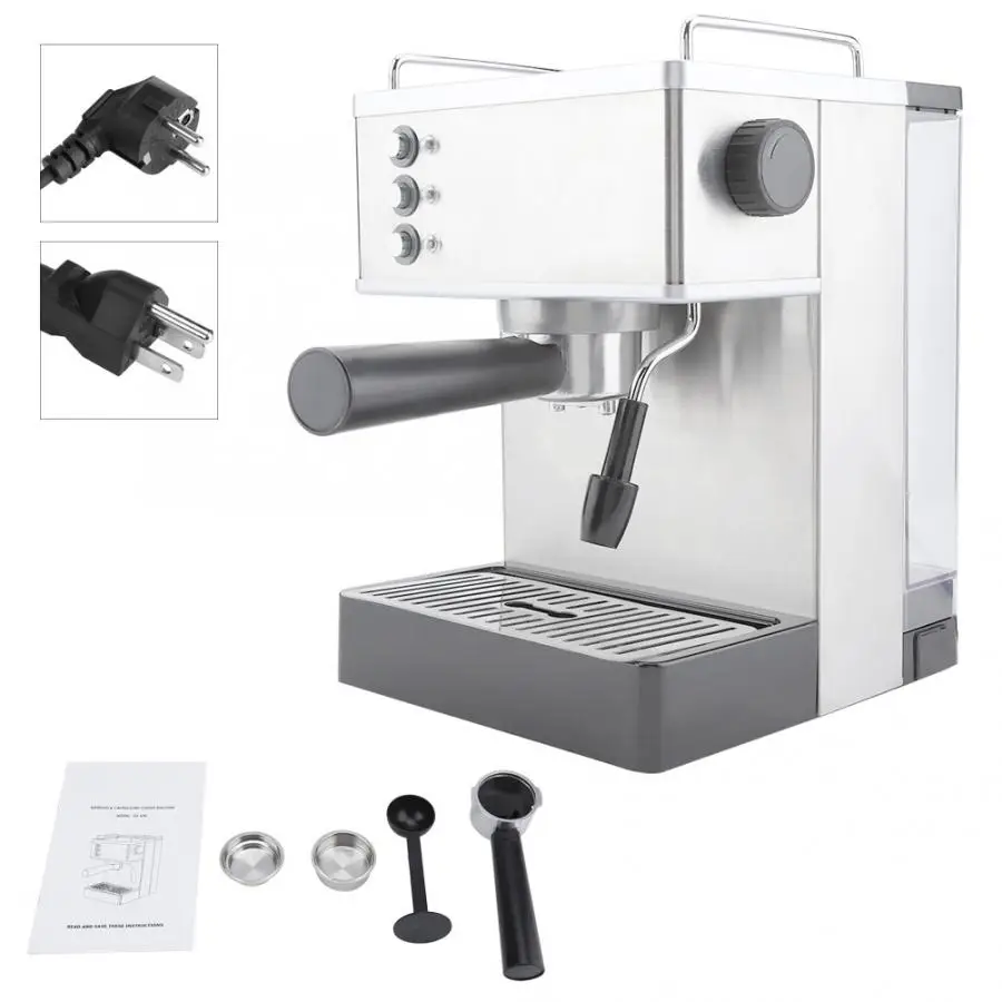 Кофемашина для эспрессо из нержавеющей стали Кофеварка высокого давления