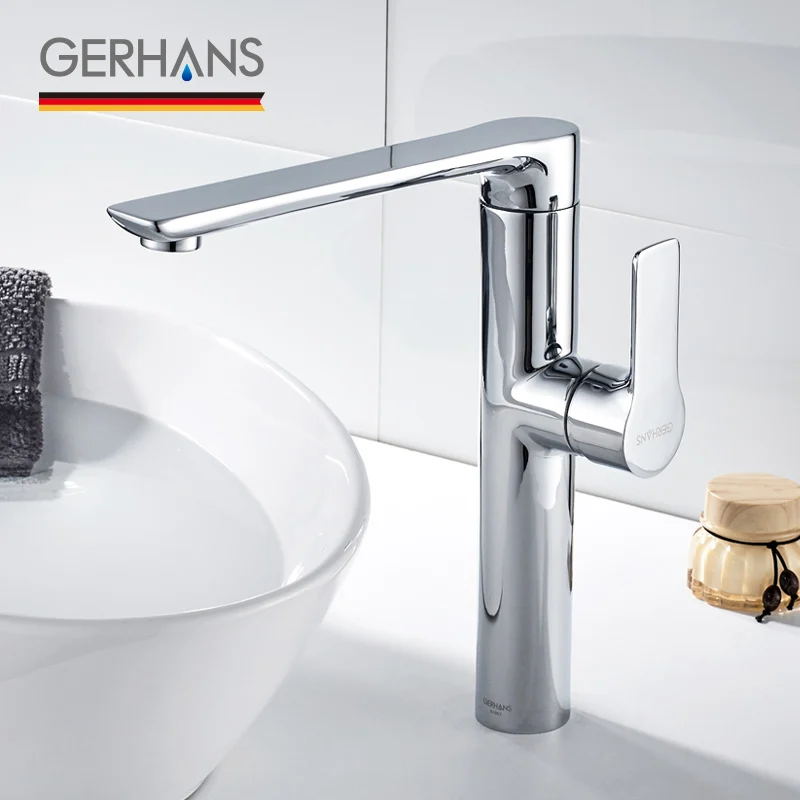 GERHANS Irismart высокий смеситель для ванной комнаты латунный водопроводный кран