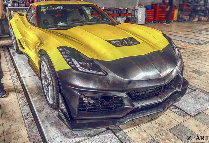 Z ART ZR1 тюнинг пакет для Корвет C7 передний бампер модернизации 2014 2019|Обвесы| |