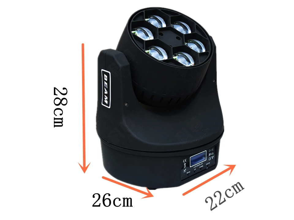 2pcsc LED Mini Bee Eye Led движущаяся головка светового луча эффект 6x15 Вт dj RGBW 4в1