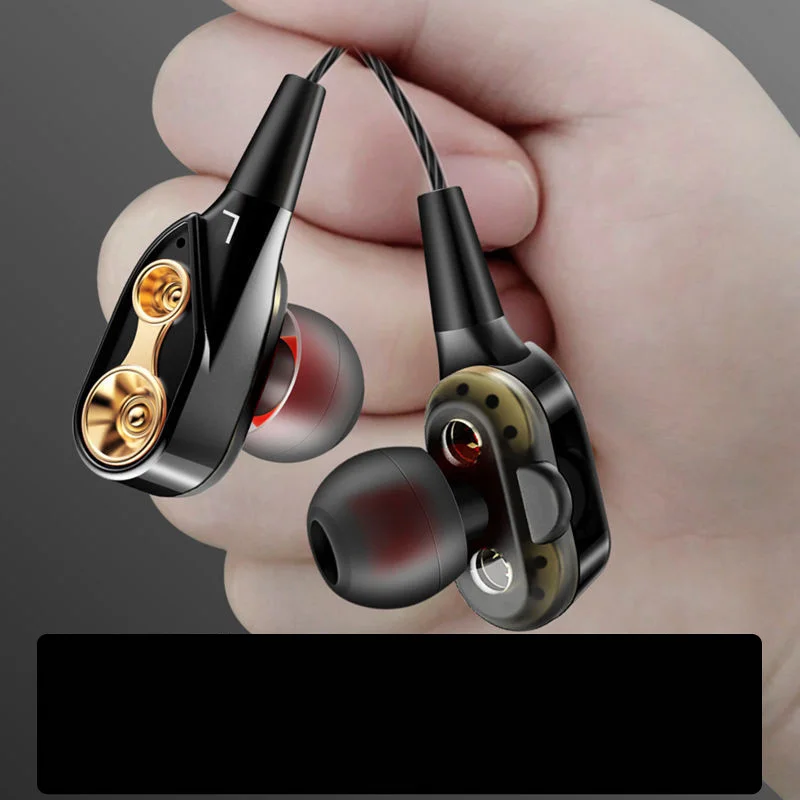 Наушники в ухо 3 5 мм с микрофоном спортивные тяжелые басы стерео гарнитура Fone De
