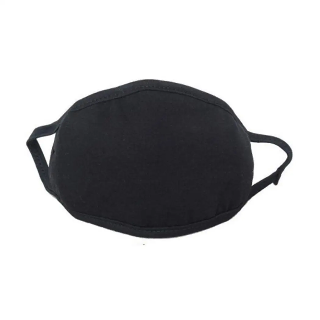 Унисекс модная трехслойная прочная Ушная петля теплая черная маска против пыли 20